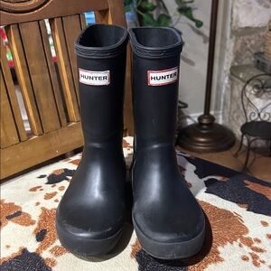 Hunter Kids Classic Black Rain Boots